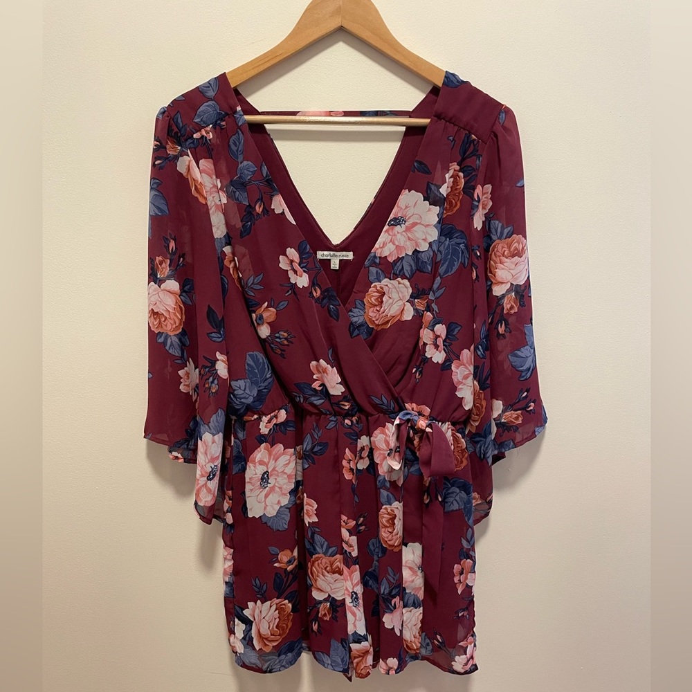 Charlotte Russe Floral Romper